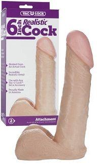 Dildo Vacu Lock 6 Inch